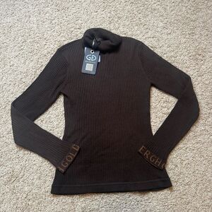 Goldbergh Mira Sweater Base Layer Dark Brown NWT size Large